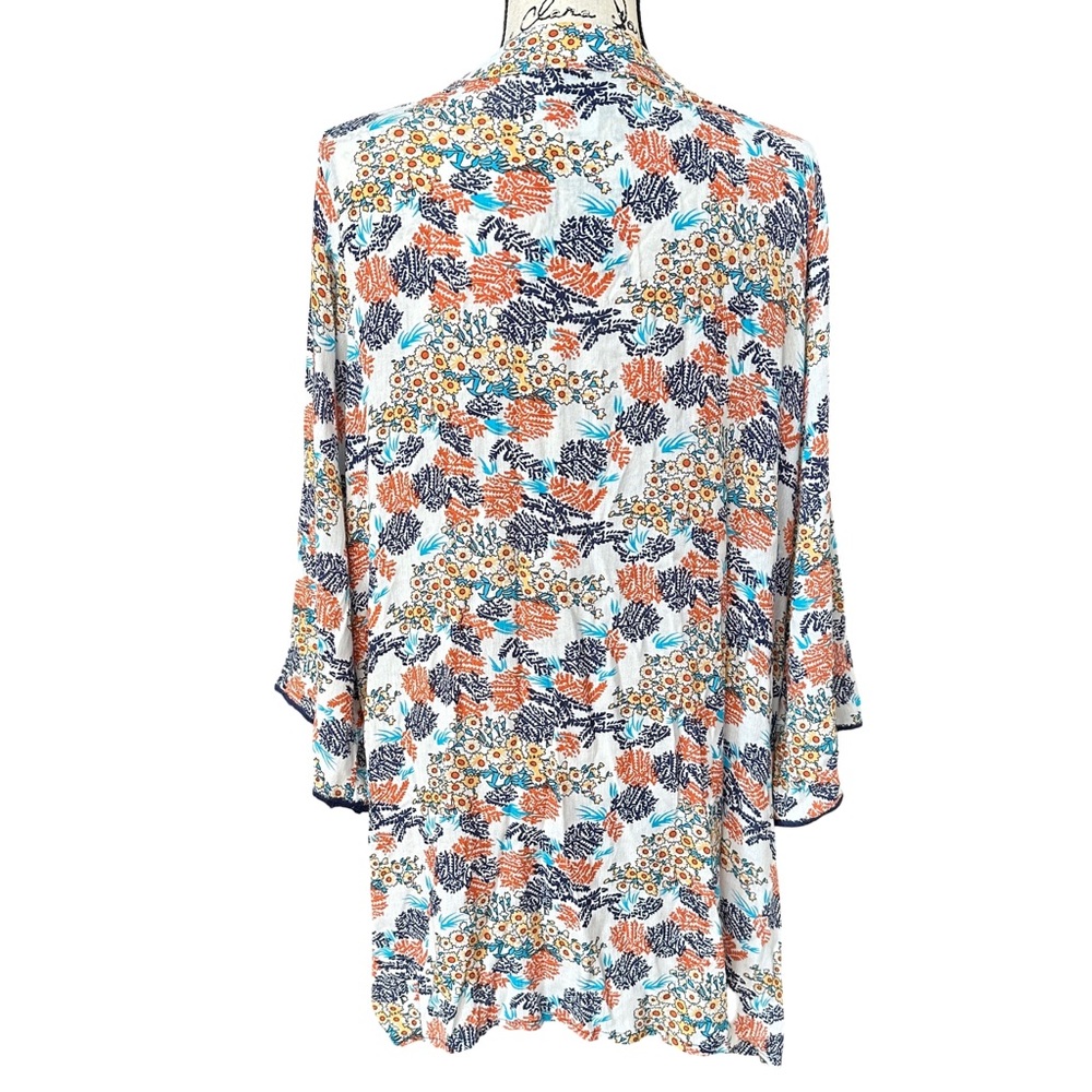 Hayden Los Angeles Floral Rayon Kimono Size L - Picture 3 of 8